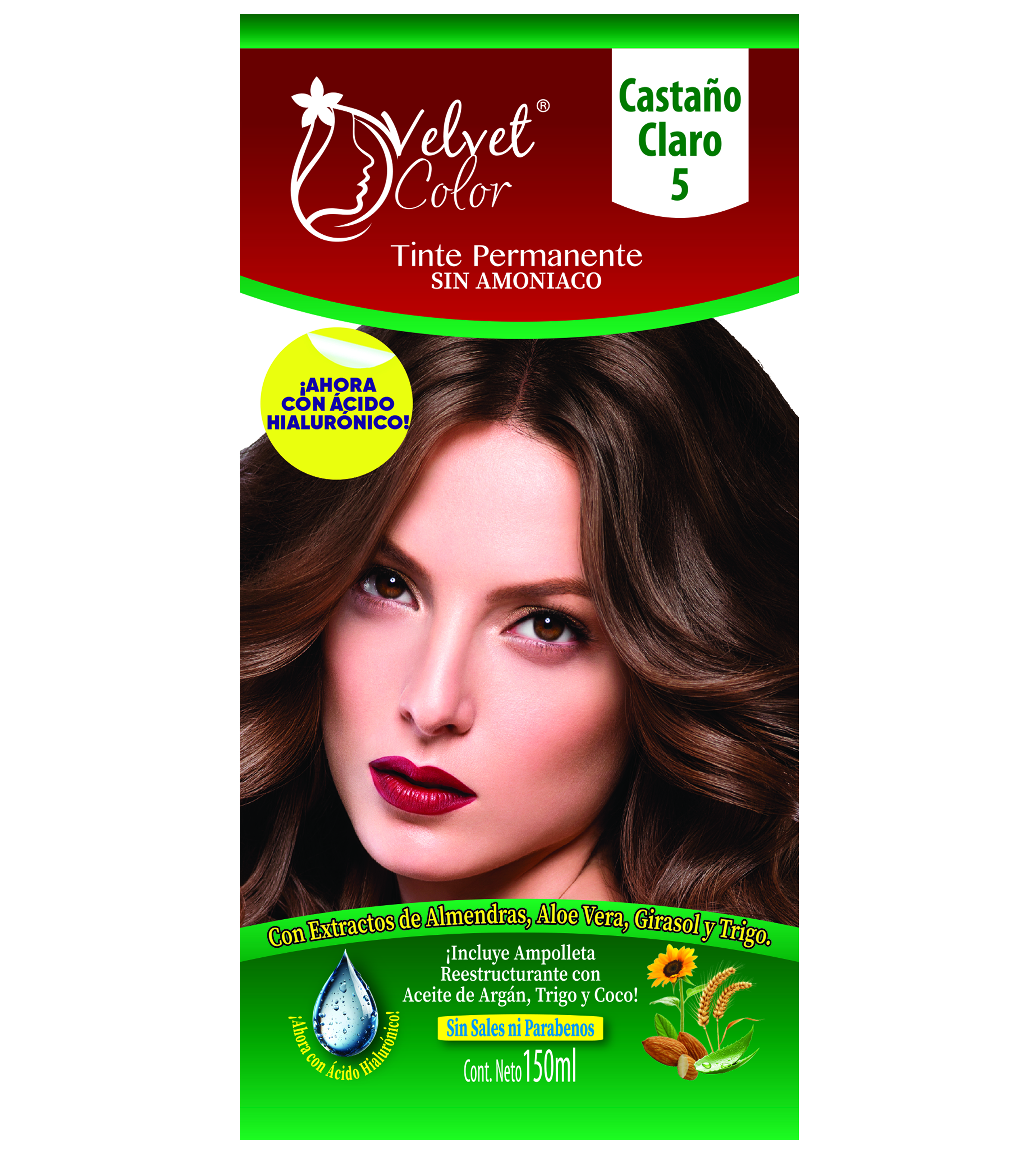 TINTE CASTAÑO CLARO TONO 5 VELVET