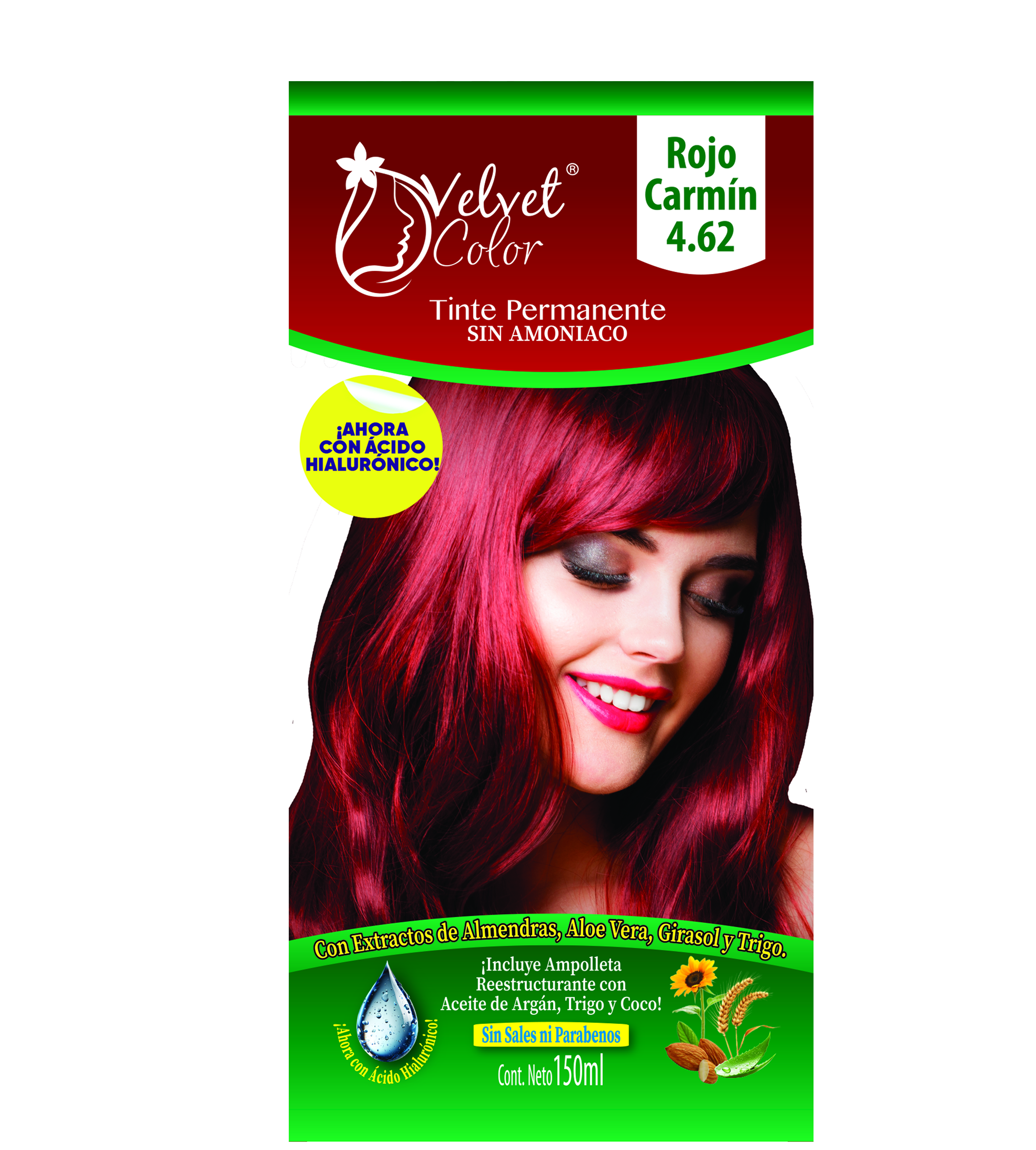 TINTE ROJO CARMÍN TONO 4.62 VELVET