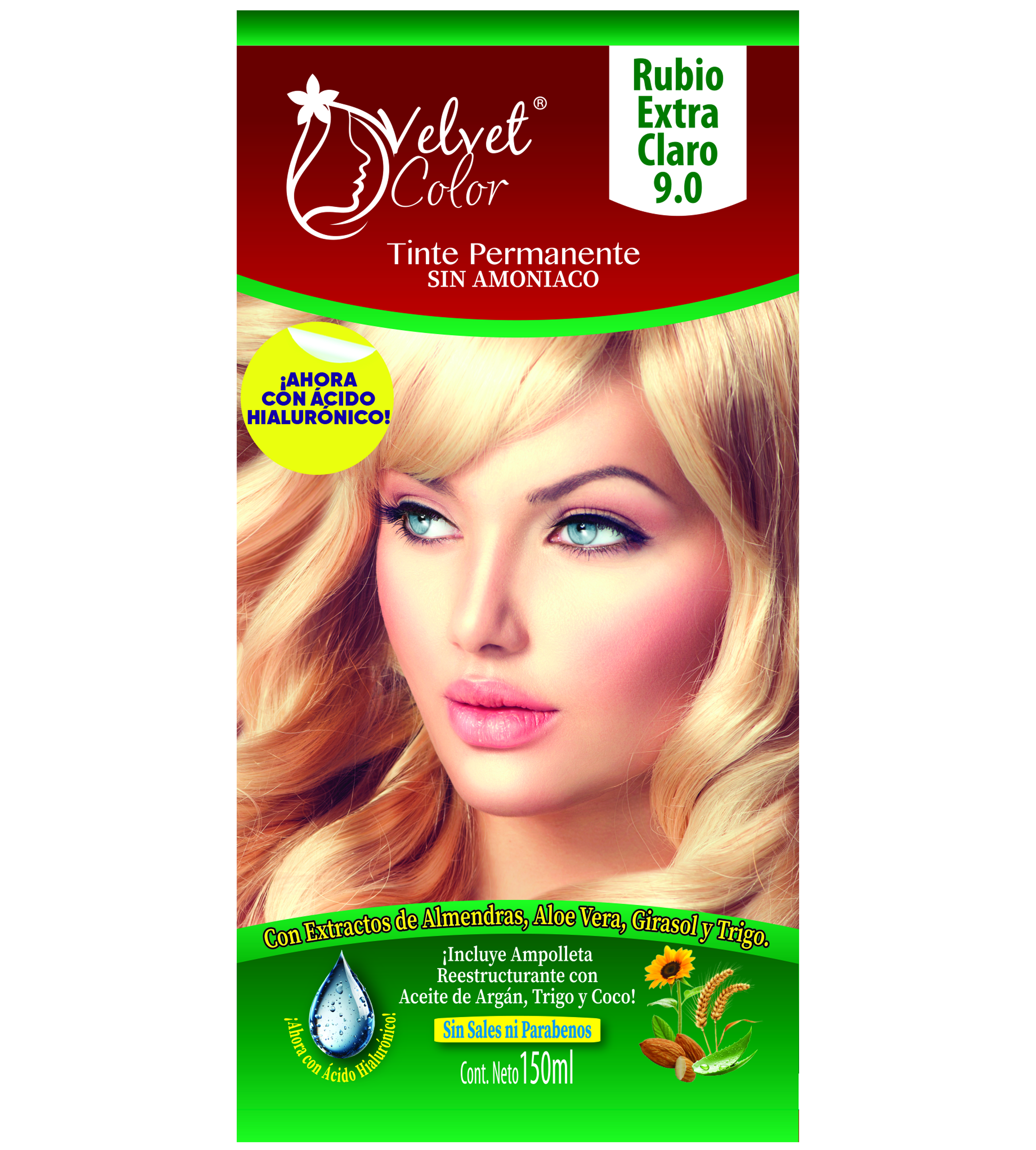 TINTE RUBIO EXTRA CLARO TONO 9.0 VELVET