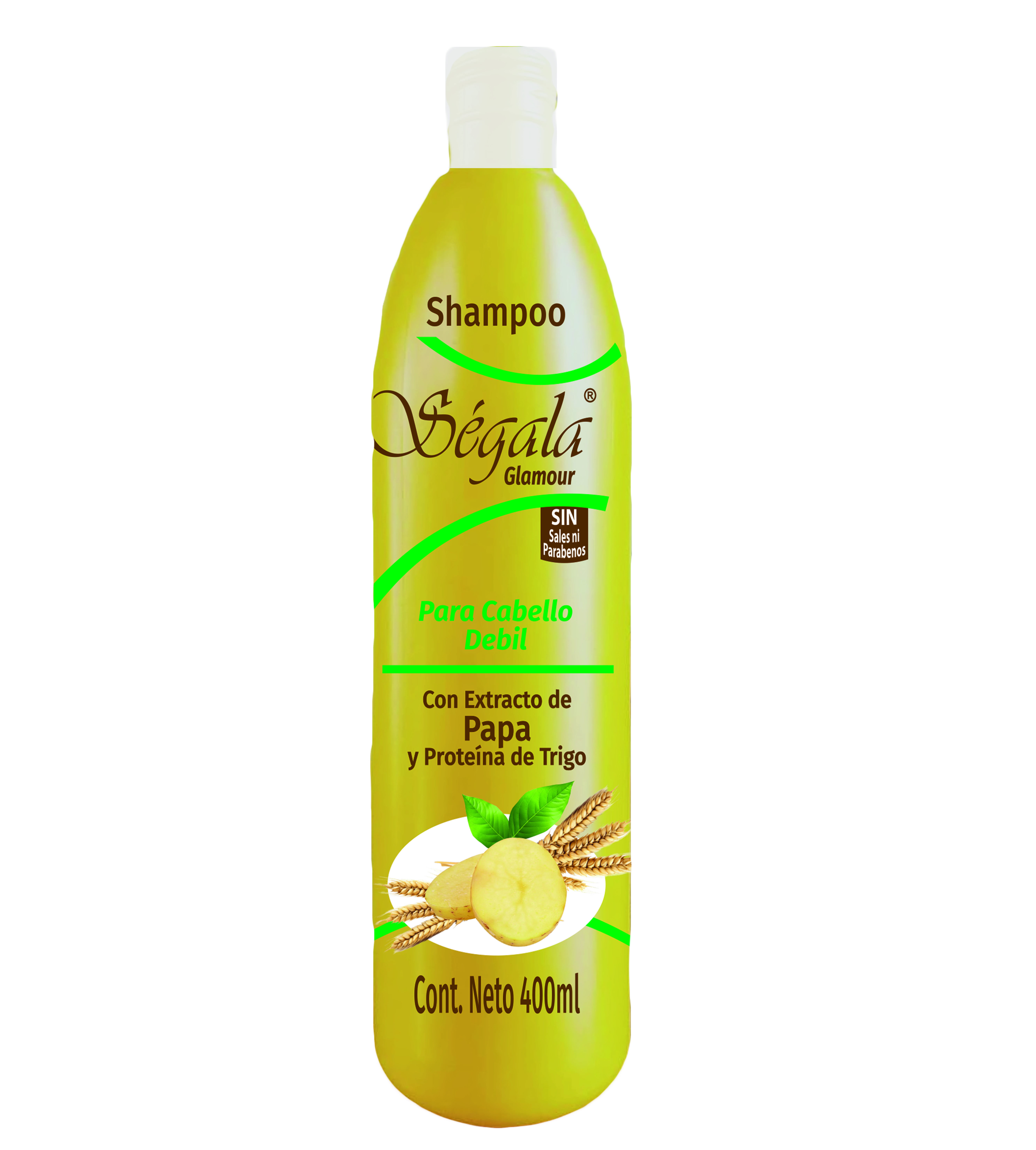 SHAMPOO CON EXTRACTO DE PAPA Y PROTEINA DE TRIGO